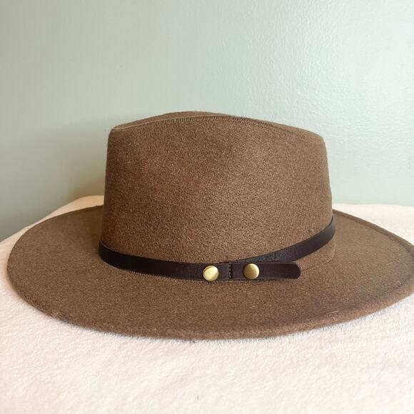 Angela & William Womens Wool Wide Brim Rancher Fedora Hat Size L xl main image 6